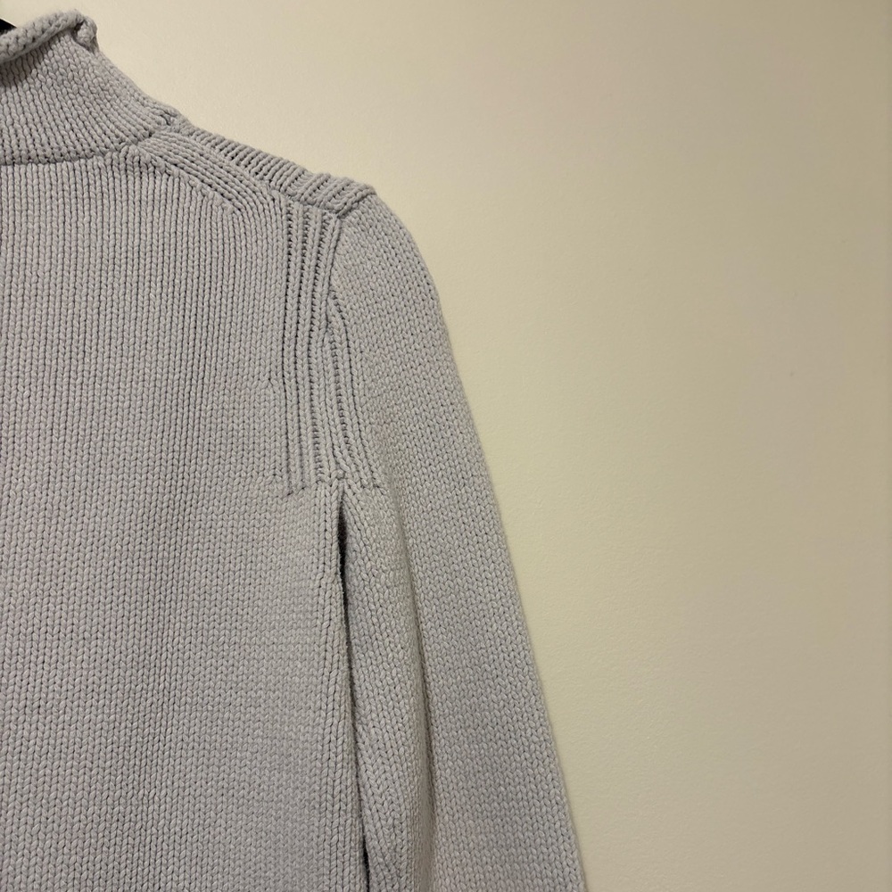 J CREW ALWAYS 1988 Rollneck Sweater Gray Cotton Size XS - Picture 10 of 14